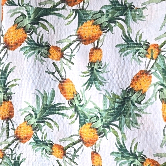 WHY Dress Pineapple Print off the Shoulder Midi Dress - Picture 2 of 6